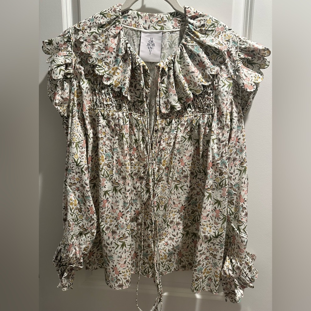 Horror Vacui Defensia Top in Tapestry Tana Lawn Liberty London